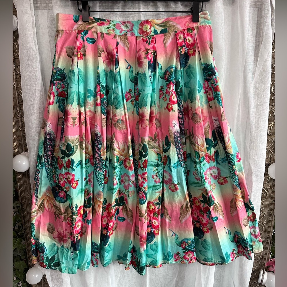 Hell Bunny Peacock skirt L - Picture 2 of 7